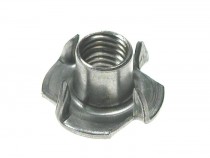Pronged Tee Nuts Steel Bright Zinc Plated