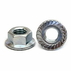 M6 Hex Flanged Nut Steel 8.8 BZP