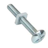 M5 x 12mm Roofing Bolt   Nut BZP